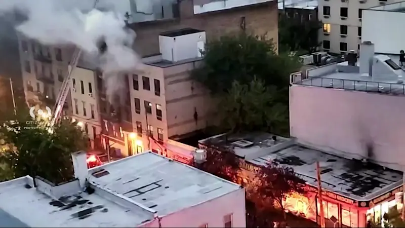 Story image: 7 injured, including 1 firefighter, after fire in Melrose building