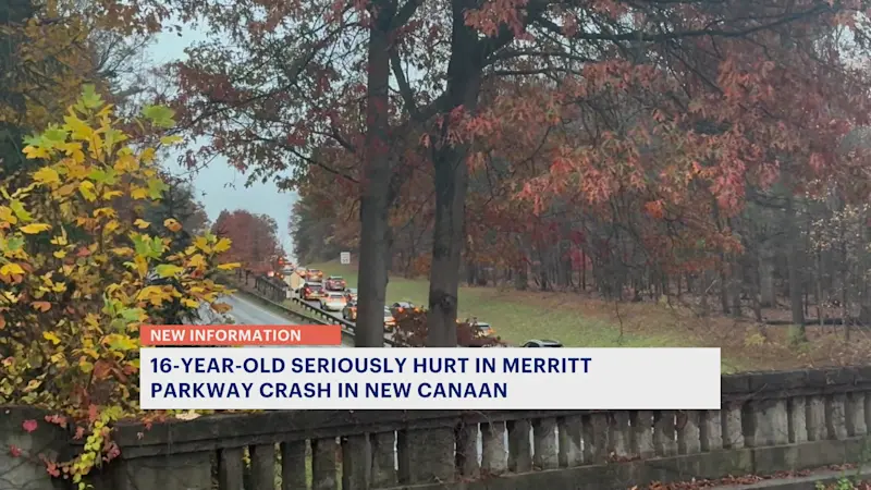 Story image: Teenage girl seriously injured in Merritt Parkway moped crash
