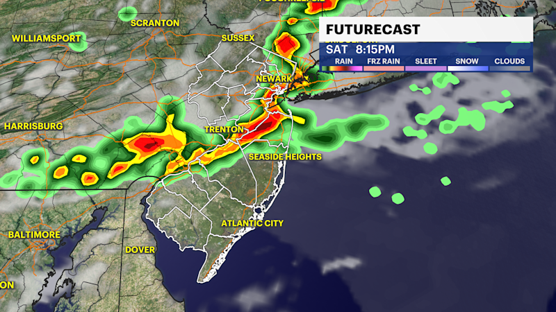 Story image: Heat, humidity, and thunderstorms return for the weekend after today's cool and cloudy conditions