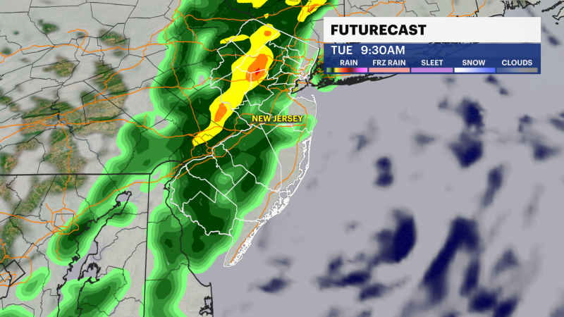 Story image: Two rounds of chilly rain this week