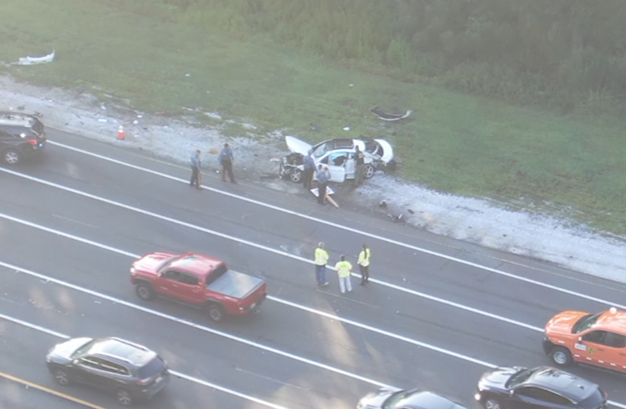 Overturned vehicle crash backs up traffic for miles on Garden State Parkway in Clark