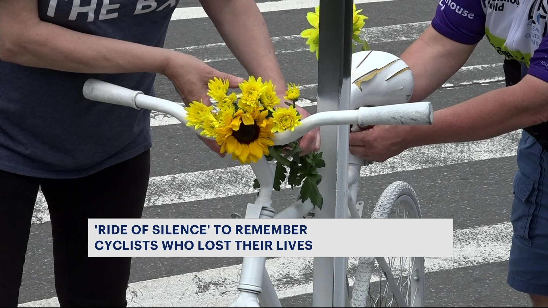 ‘Ride of Silence’ takes cyclists on ghost bike tour, honors victims of traffic accidents