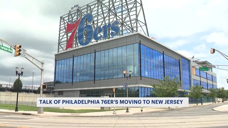 Story image: Could the Philadelphia 76ers be considering a move to New Jersey?
