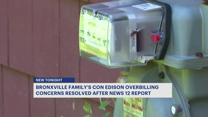 Story image: Bronxville family thanks News 12 for help with a hefty home gas bill