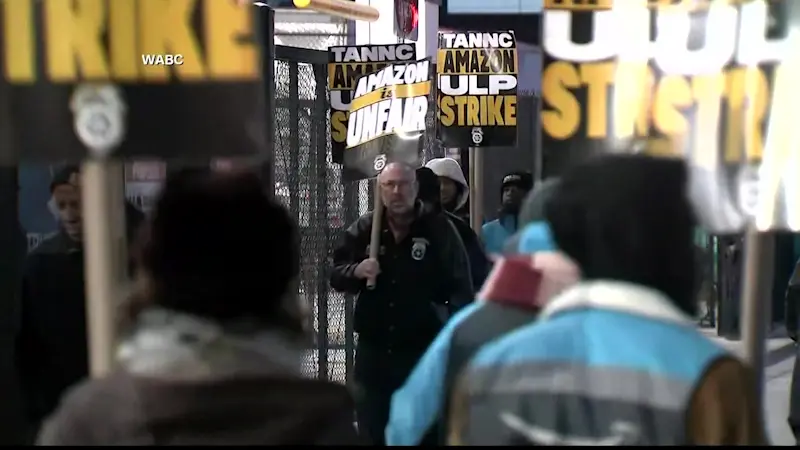 Story image: Amazon workers in several states go on strike; CT lawmakers push for safety