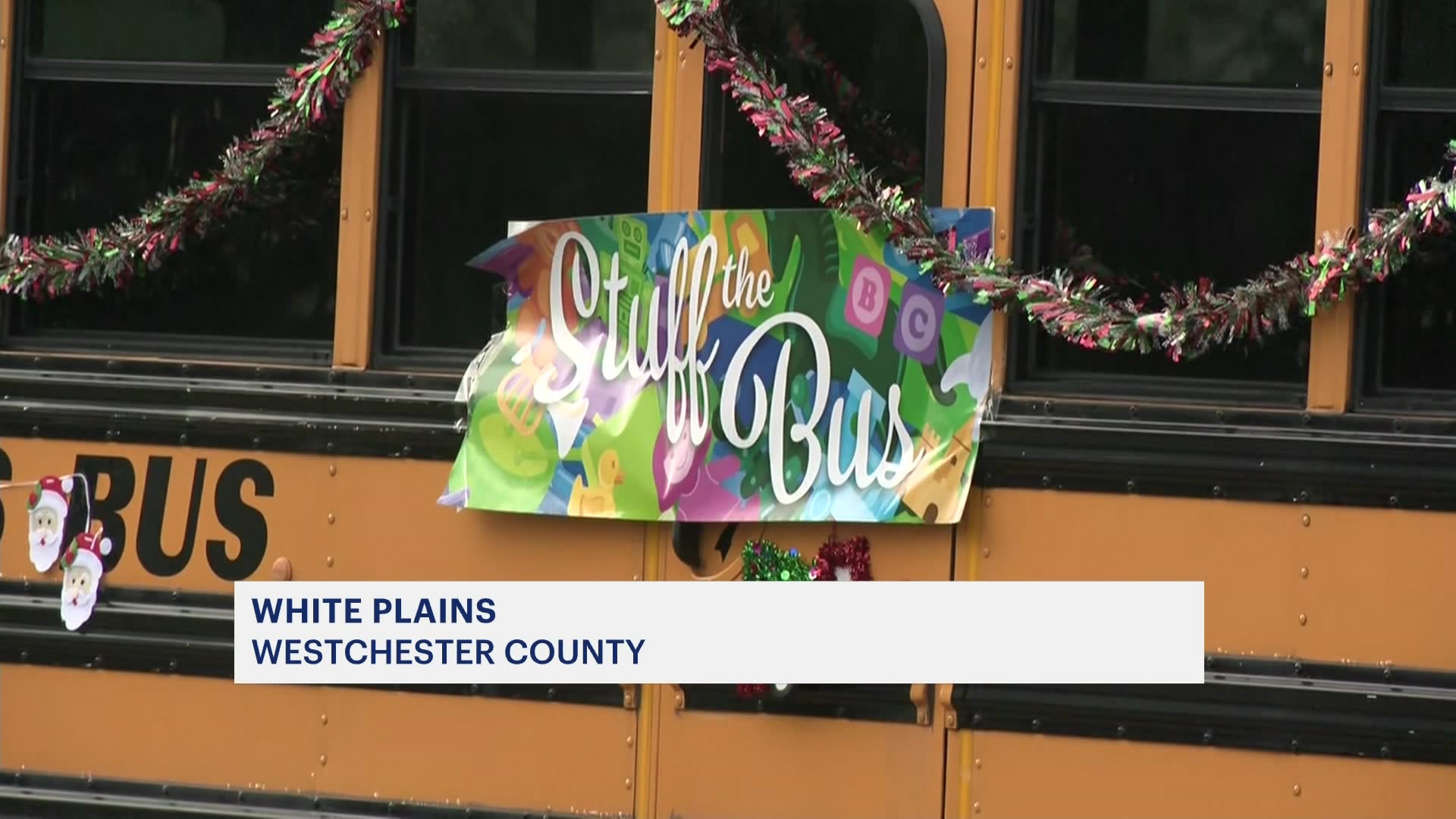‘Stuff the Bus’ toy drive at White Plains High School collects gifts