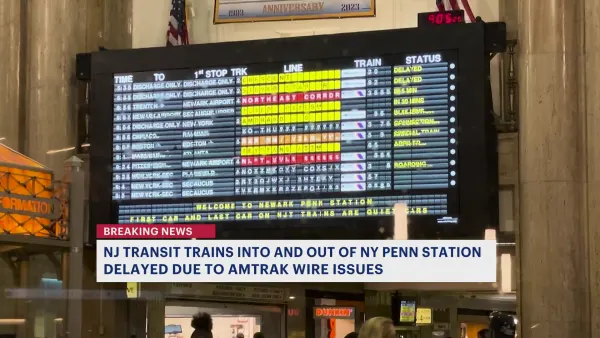 More Amtrak overhead wire issues cause delays for NJ Transit