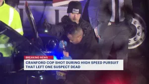 Officials: Cranford police officer shot in stolen vehicle pursuit on the Garden State Parkway