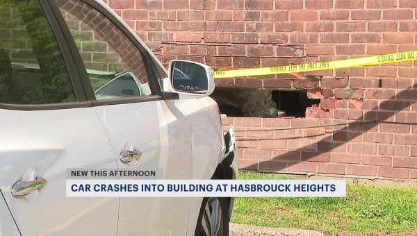 Car crashes into Hasbrouck Heights apartment building; residents evacuate