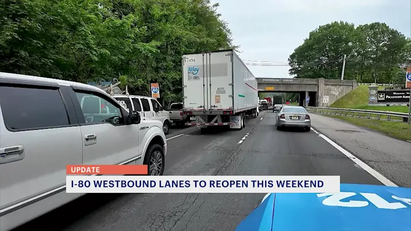Story image: Westbound I-80 lanes expected to reopen this weekend; overnight closures this week to prepare