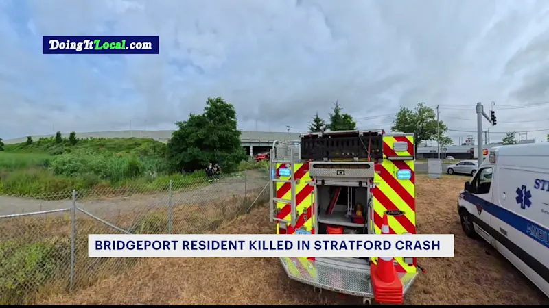 Story image: Police: 75-year-old dies after single-car crash in Stratford