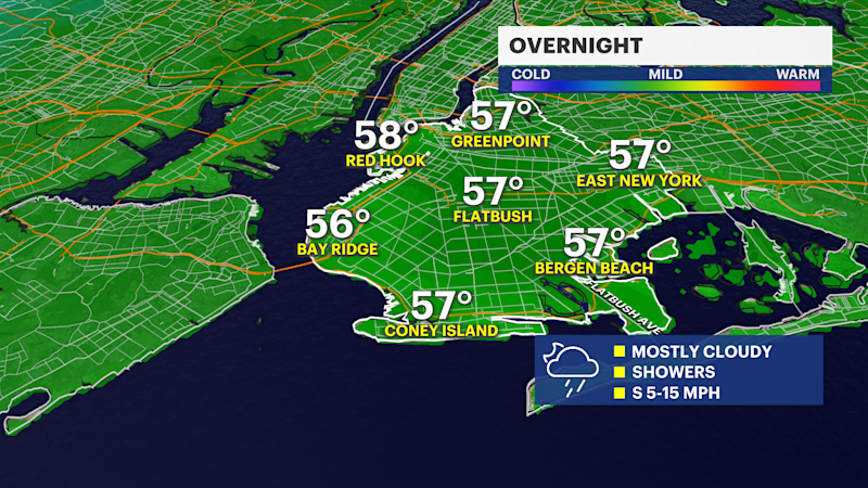 Story image: Rain ramps up overnight in Brooklyn