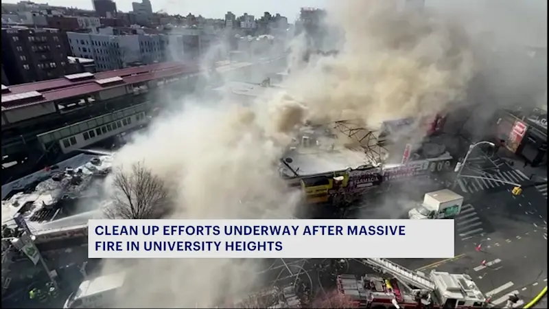 Story image: Massive fire destroys at least 6 businesses in University Heights 