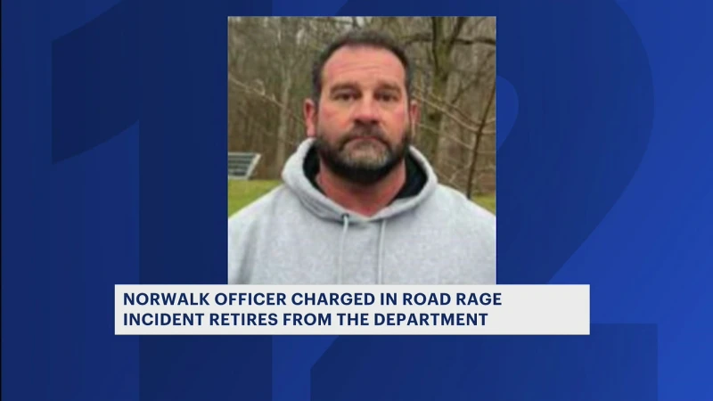 Story image: Norwalk officer on leave for road rage and found to have violated department rules has retired 