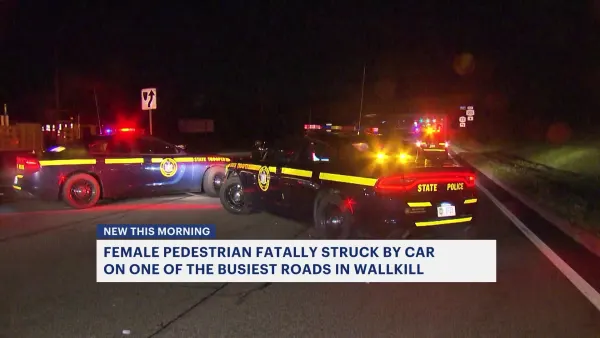 Police: Pedestrian fatally struck by car in Wallkill