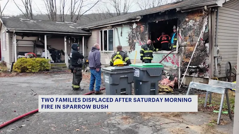 Story image: 2 families displaced after house fire in Orange County
