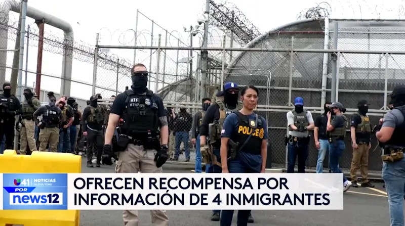 Story image: Univision 41 News Brief: Ofrecen recompensa por informacion de 4 inmigrantes
