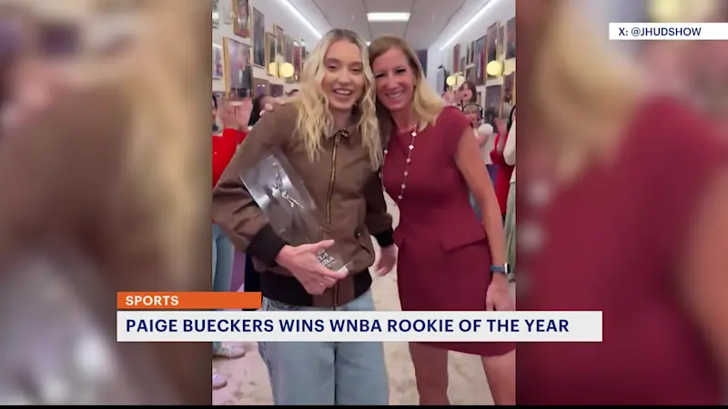 Story image: Paige Bueckers wins WNBA Rookie of the Year