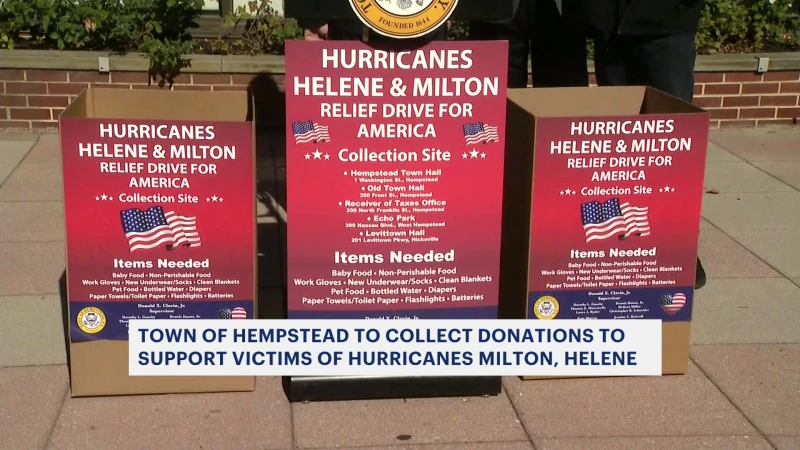 Story image: Town of Hempstead to collect donations to support hurricane victims 