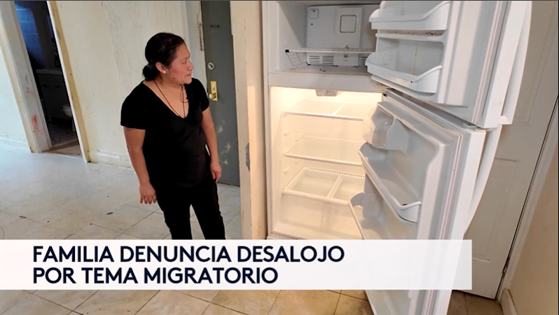 Story image: Univision 41 News Brief: Familia denuncia desalojo por tema migratorio