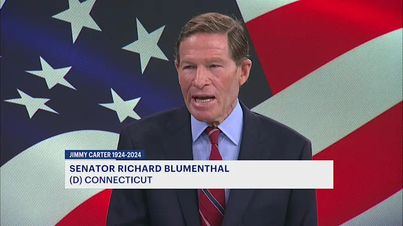 Story image: Sen. Blumenthal: Jimmy Carter ‘put good government ahead of politics’