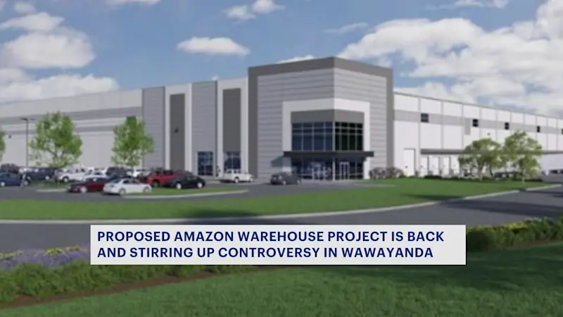 Story image: Amazon warehouse project in Wawayanda back on track, sparking outrage over $80M tax break