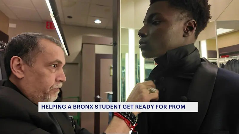 Story image: Bronx student gets sponsored by local agency ahead of prom