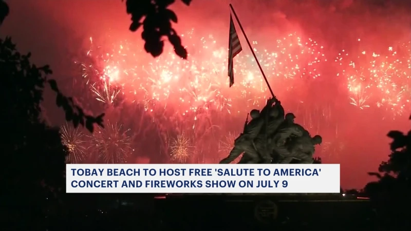 Story image: Tobay Beach to host free 'Salute to America' concert and fireworks show