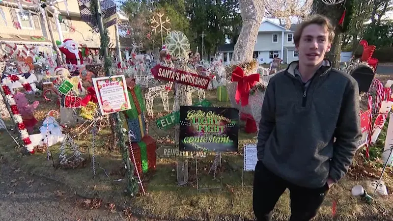 Story image: Broken decorations? No problem. East Northport display raises money for Ronald McDonald House