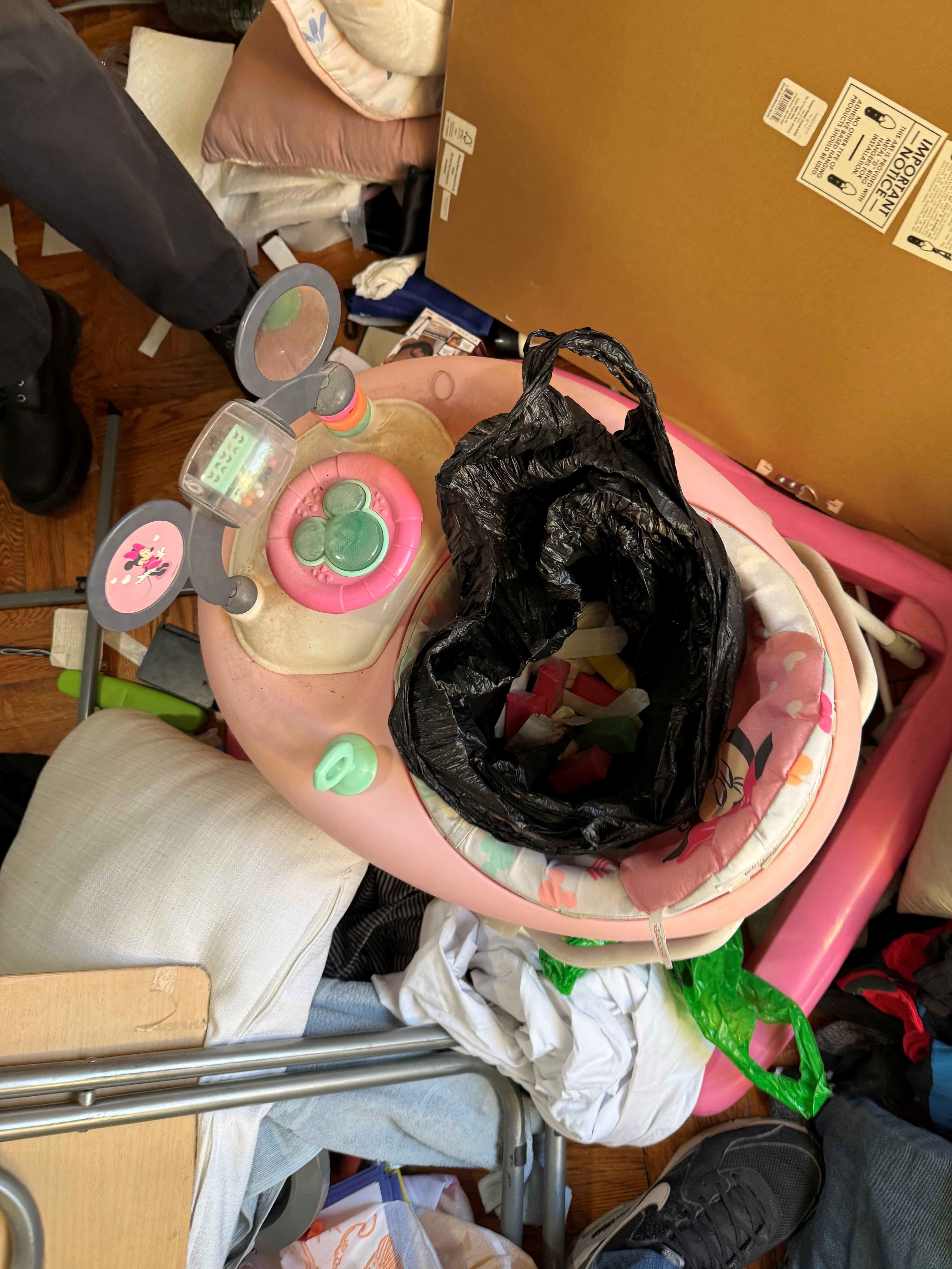 Sleeves of fentanyl in baby bouncer.jpg