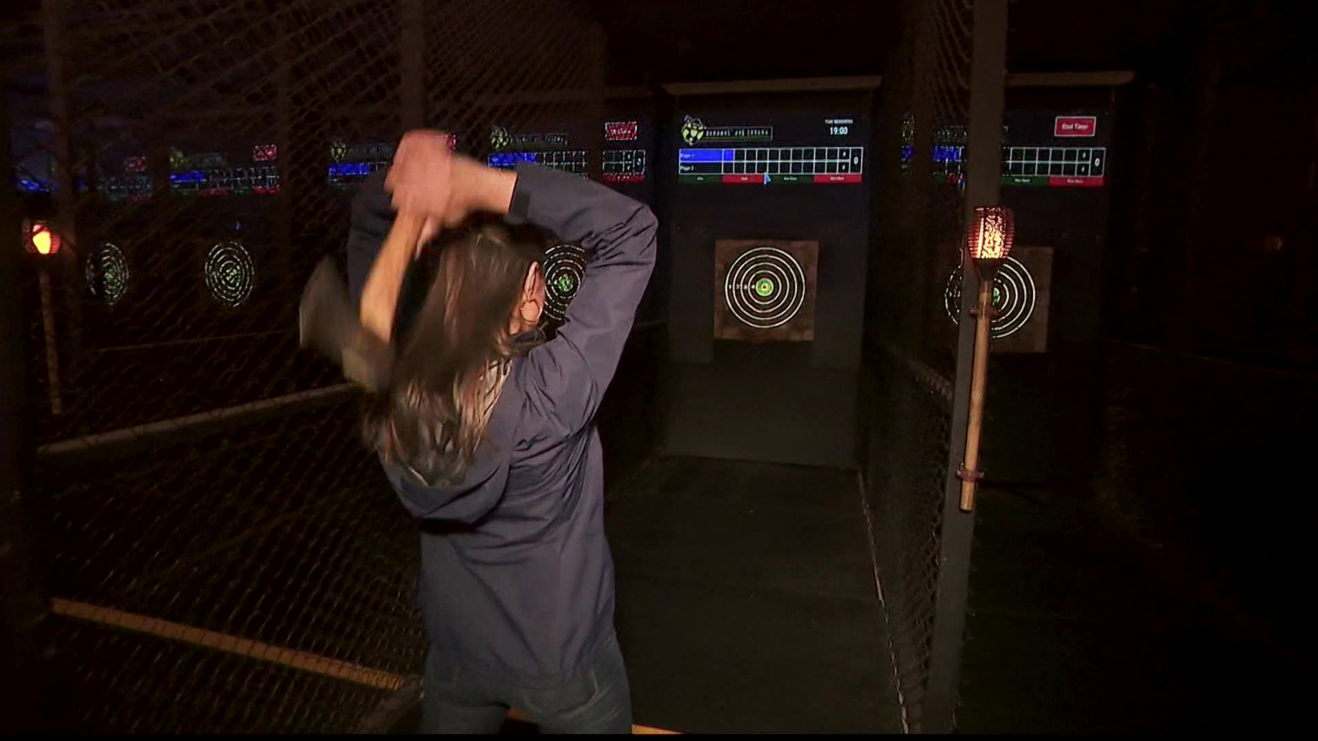 Try axe throwing with a tropical twist in New Rochelle