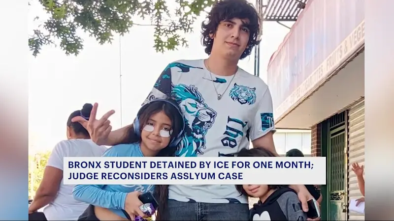 Story image: Mother of Bronx HS student detained by ICE calls his detention 'inhumane'