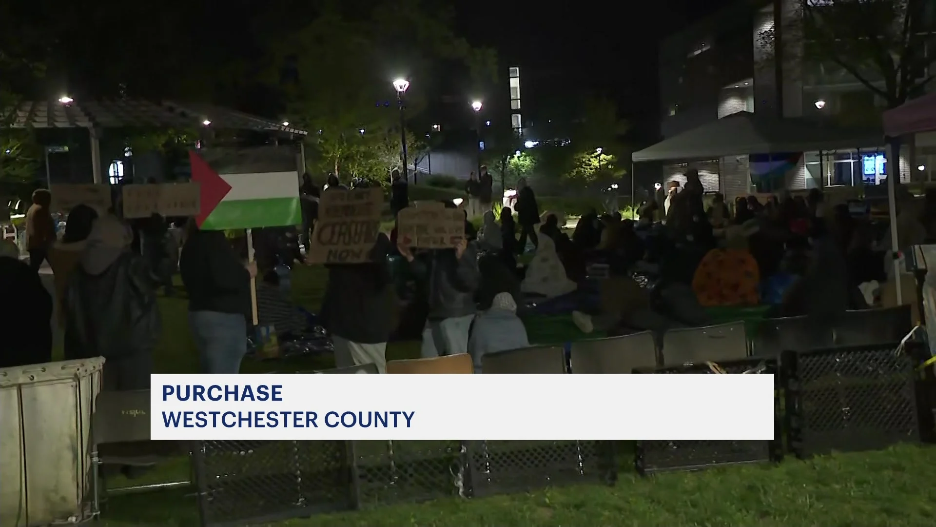 SUNY Purchase students hold quiet demonstration following arrests of protestors