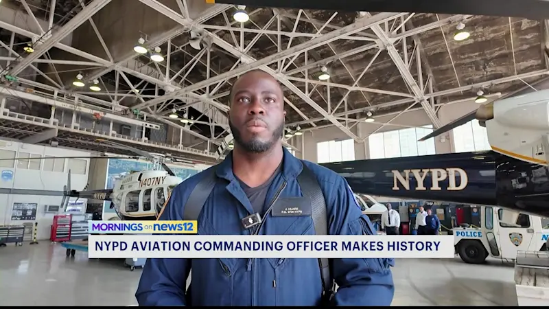 Story image: NYPD aviation commanding officer makes history as unit's first Black leader