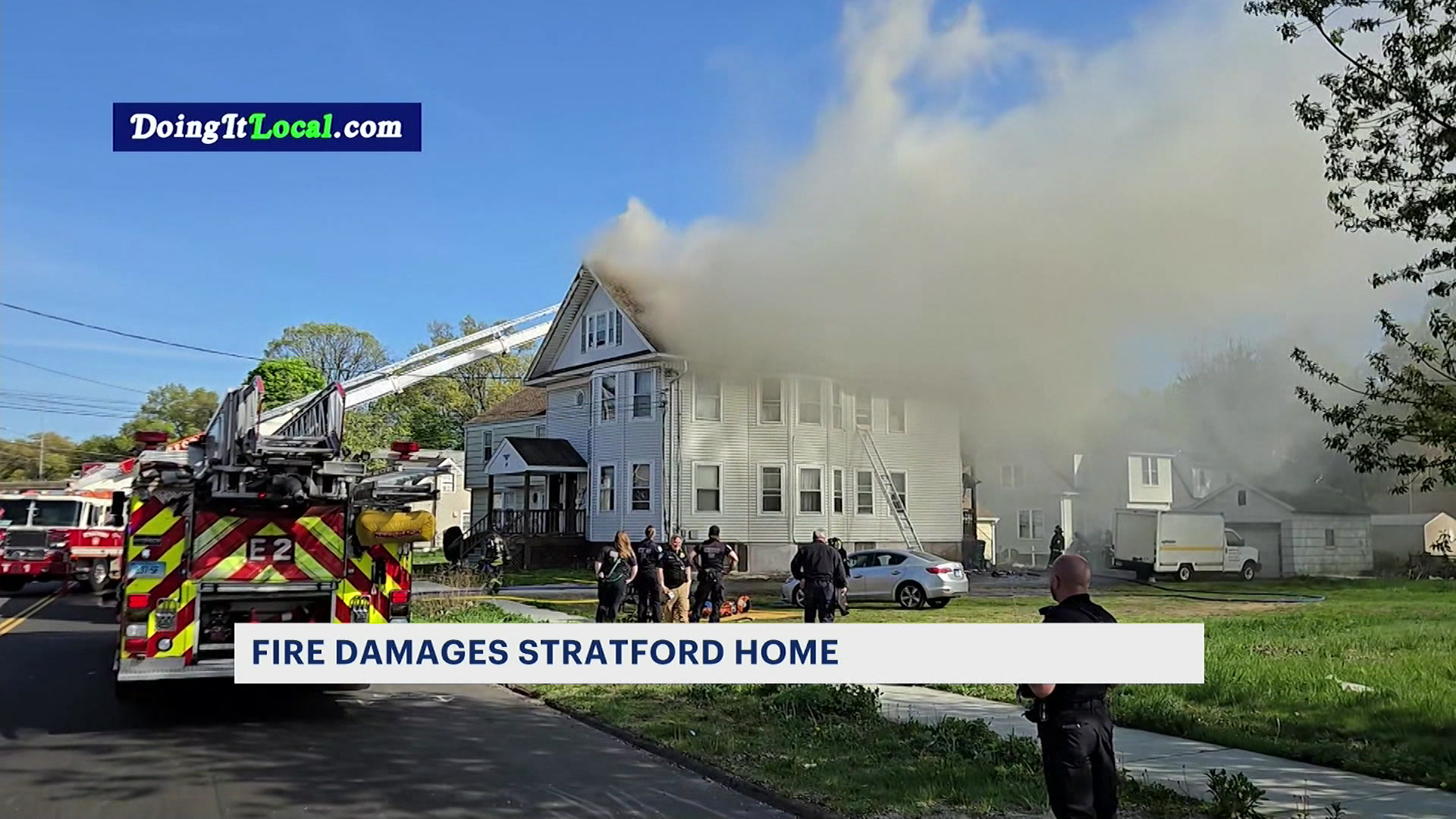 Stfd Fire News 12 | Bronx | 22 Stratford Firefighters Contain Structure Fire At Home