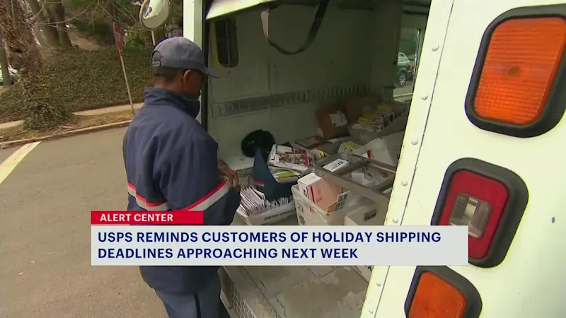 Story image: Postal Service sets holiday shipping deadlines for Christmas deliveries