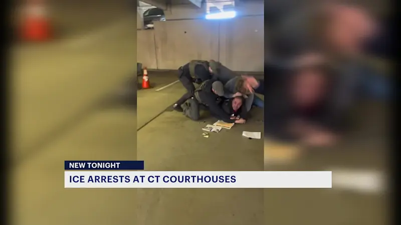 Story image: ICE agents could face fines, jail time under new ban on courthouse arrests