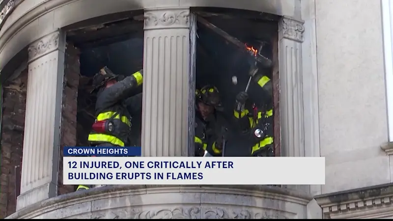 Story image: NYPD: 12 injured in Crown Heights brownstone fire