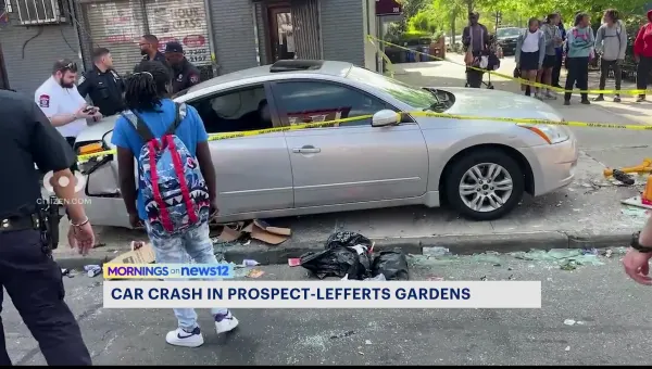 Police: 2-car Prospect-Lefferts Gardens crash leaves person hospitalized