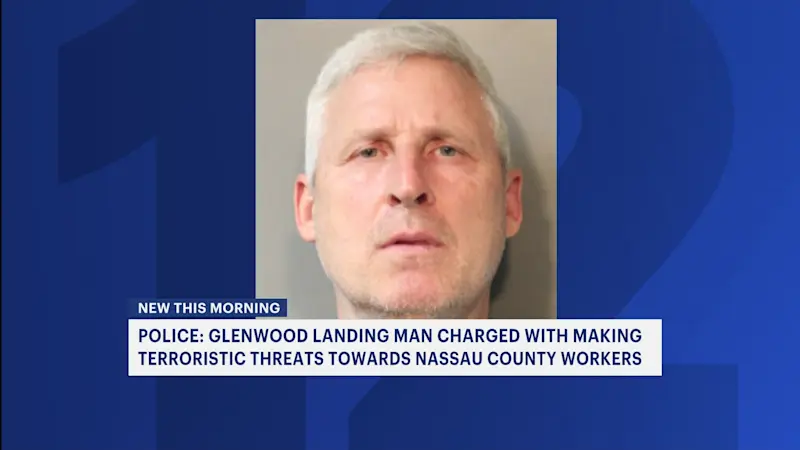 Story image: Police: Man charged with making terroristic threats toward Nassau County workers