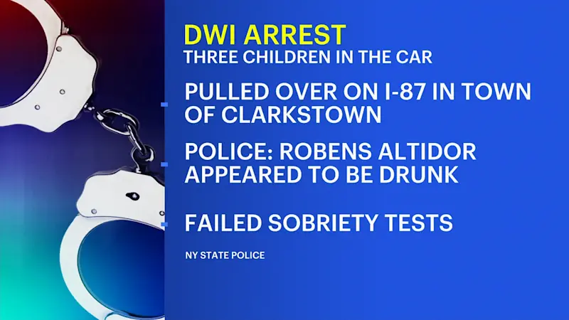 Story image: Monsey man accused of drunk driving with children in car