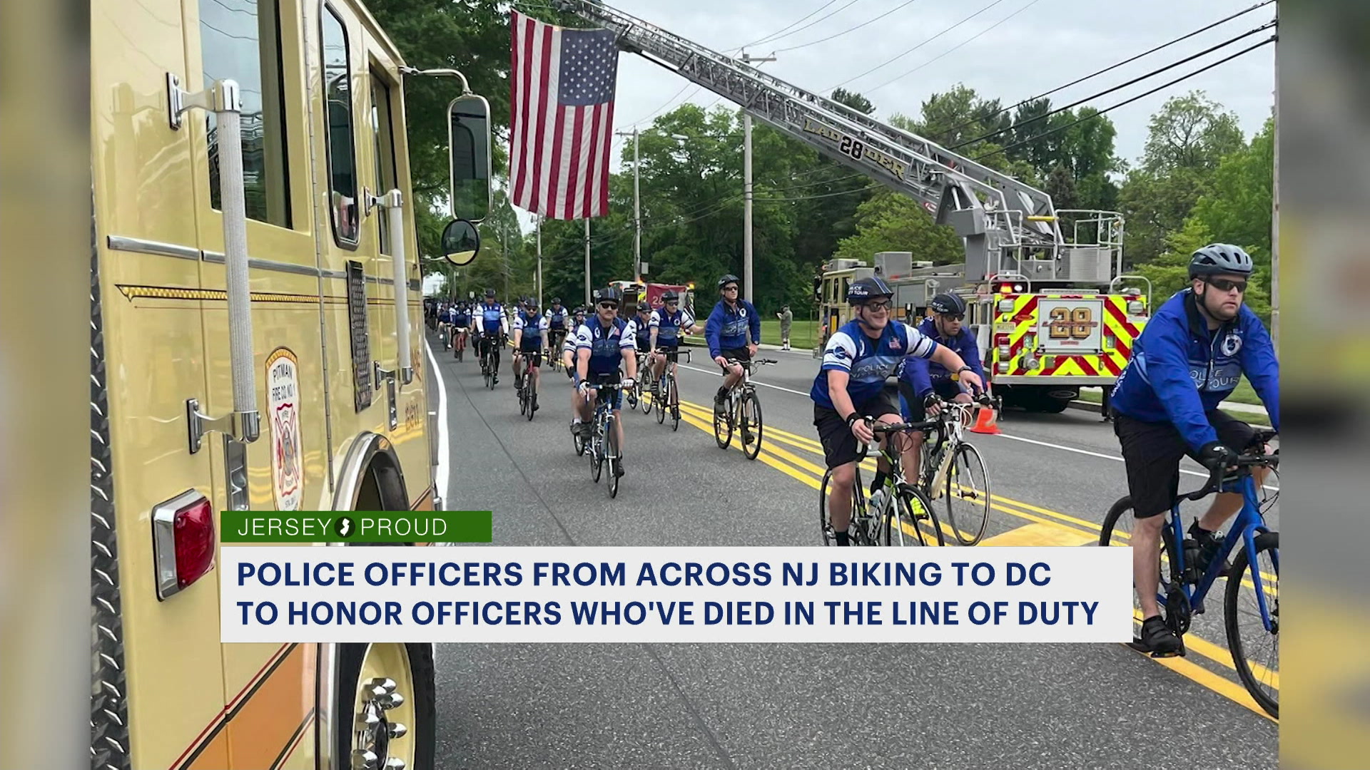 News 12 | New Jersey | Jersey Proud Hundreds Of Police Officers Embark ...