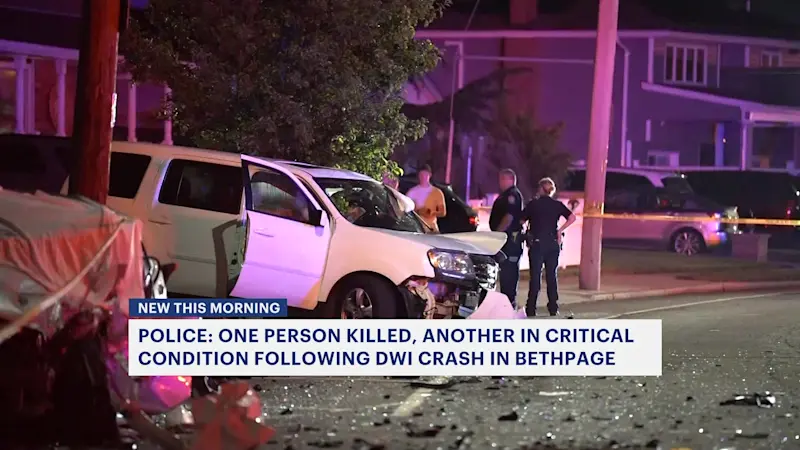 Story image: Police: Woman killed in Bethpage crash, other driver charged with DWI