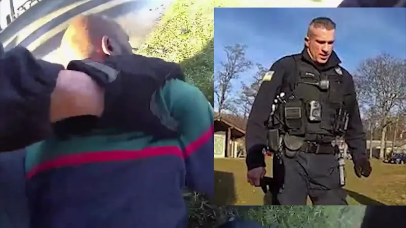 Story image: Peekskill PD officer who was suspended following rough arrest of mentally impaired man plans to fight termination, may sue city