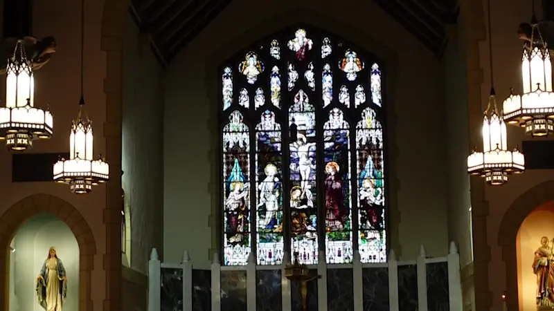 Story image: Parishioners attend Easter Mass in Yonkers