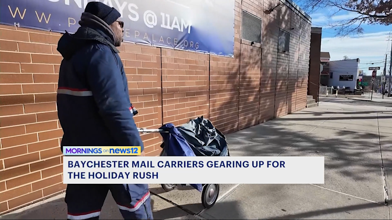 Story image: Baychester mail carriers gear up for the holiday rush