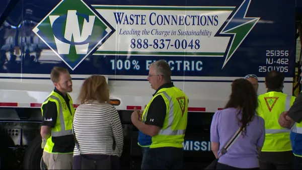 Newly unveiled electric garbage trucks to keep streets and the environment clean