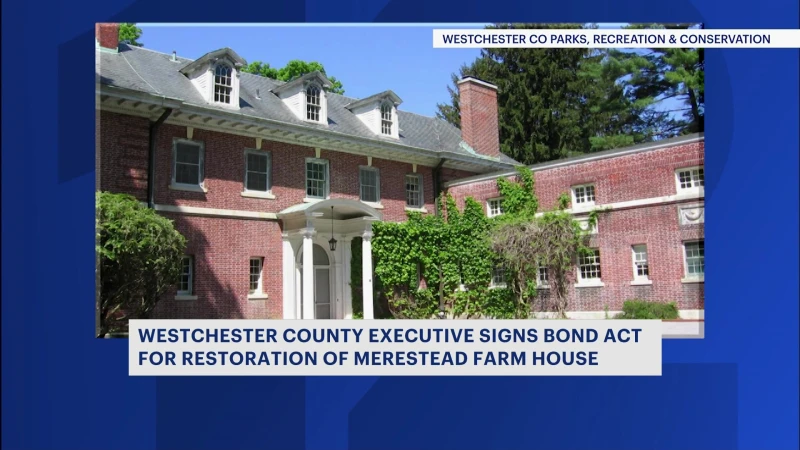 Story image: Merestead property restoration project plans green-lit with bond act signage