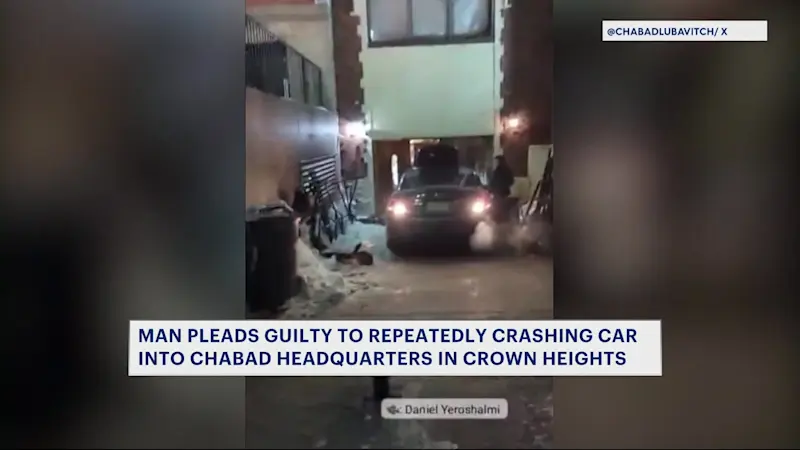 Story image: Man admits to intentionally ramming his car into Chabad Lubavitch Headquarters in Crown Heights