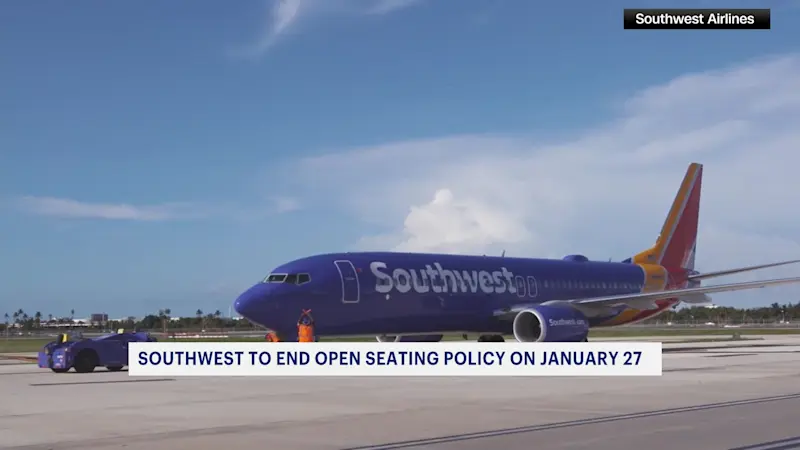 Story image: Southwest to end open seating policy in January